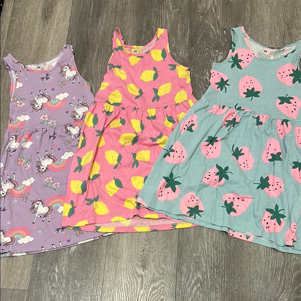 Set of Three Girls' H&M dresses